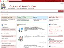 Tablet Screenshot of comune.velodastico.vi.it